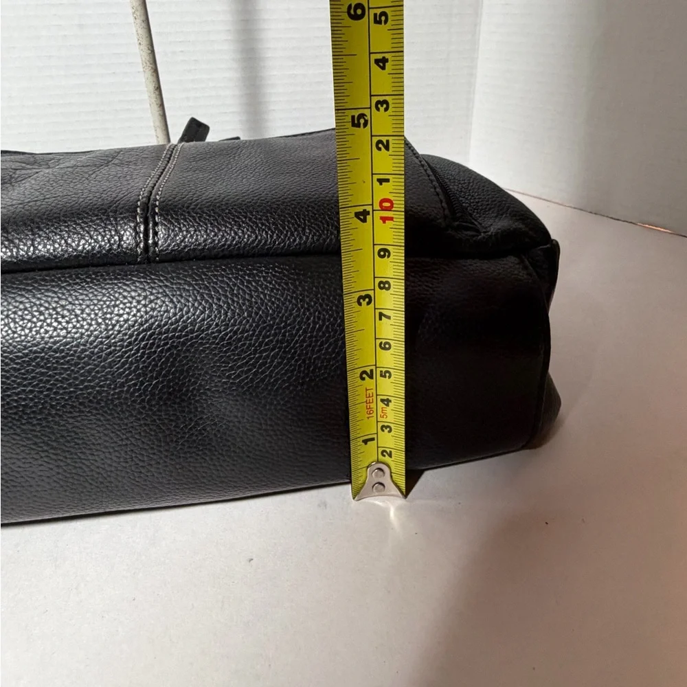 Black Leather Shoulder Bag